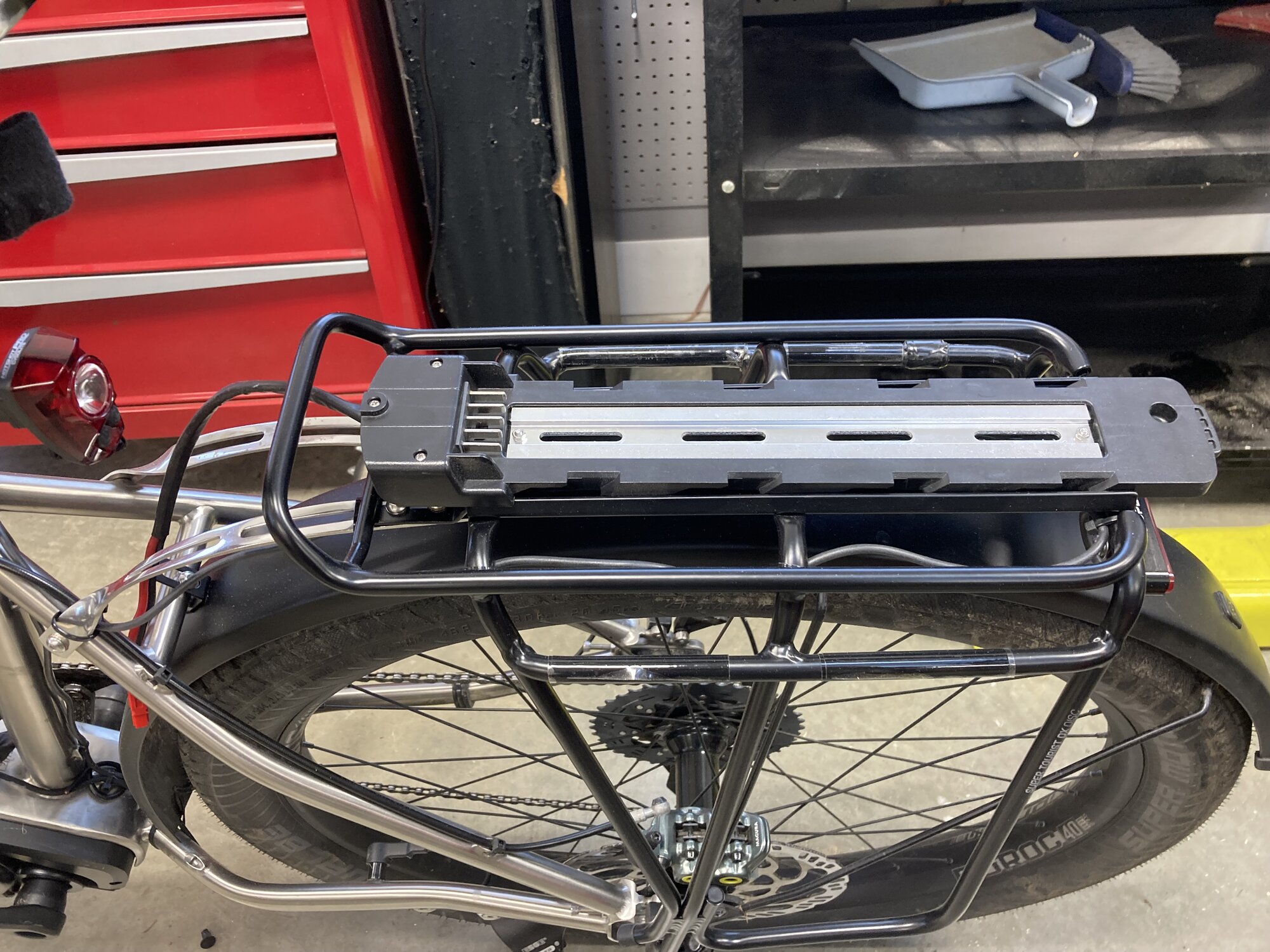 Ebike battery hot sale rack