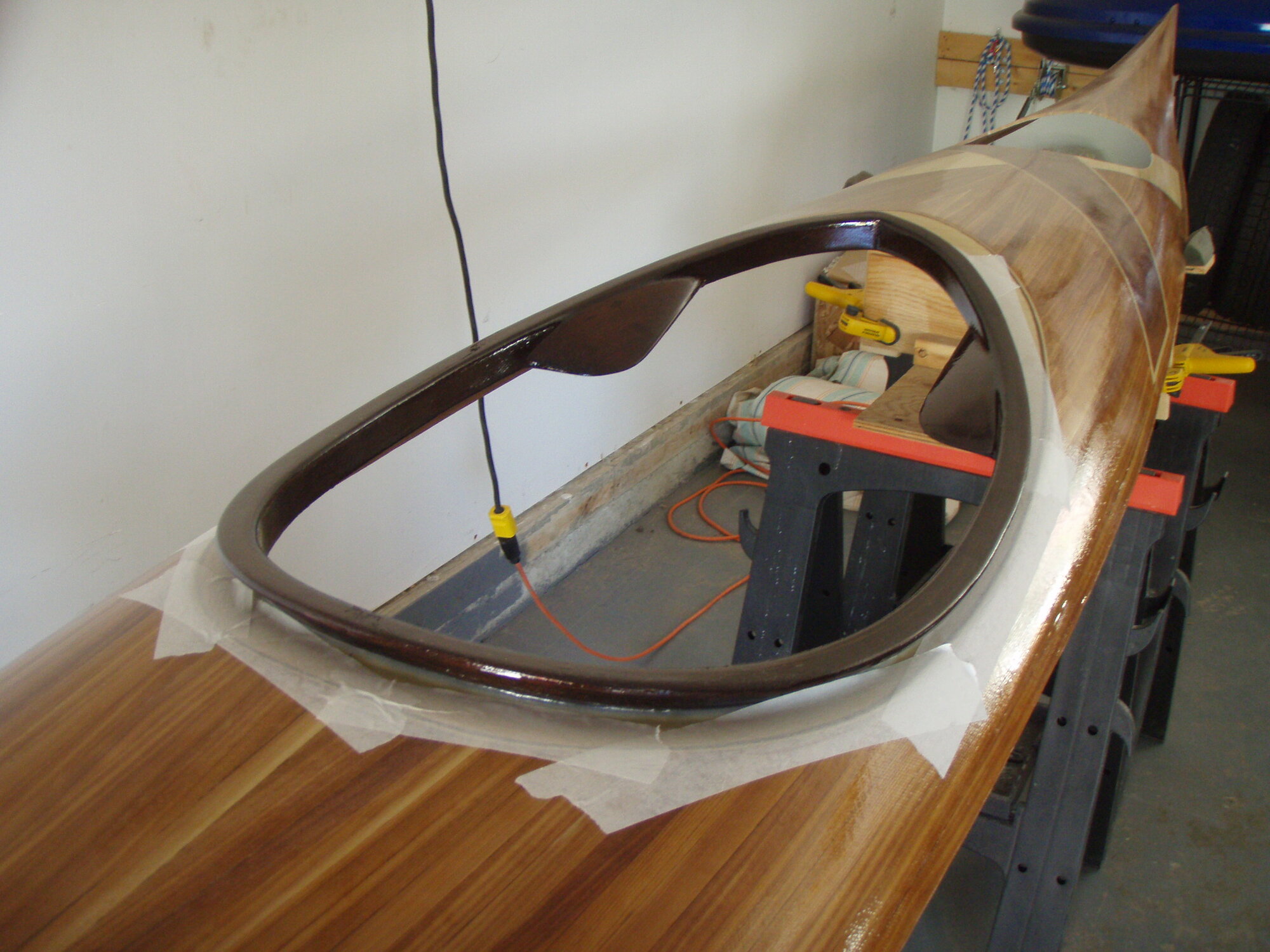 150. Coaming receives fill coat.JPG