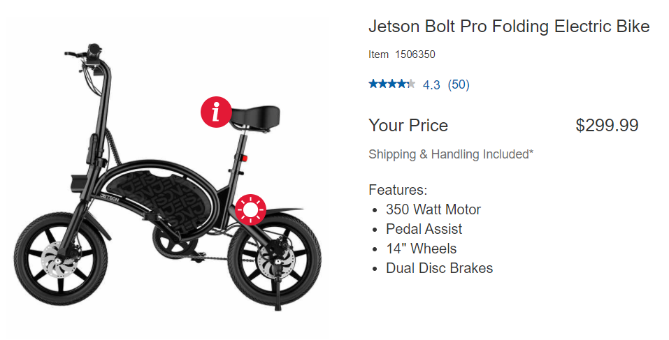 Jupiter electric bike online costco