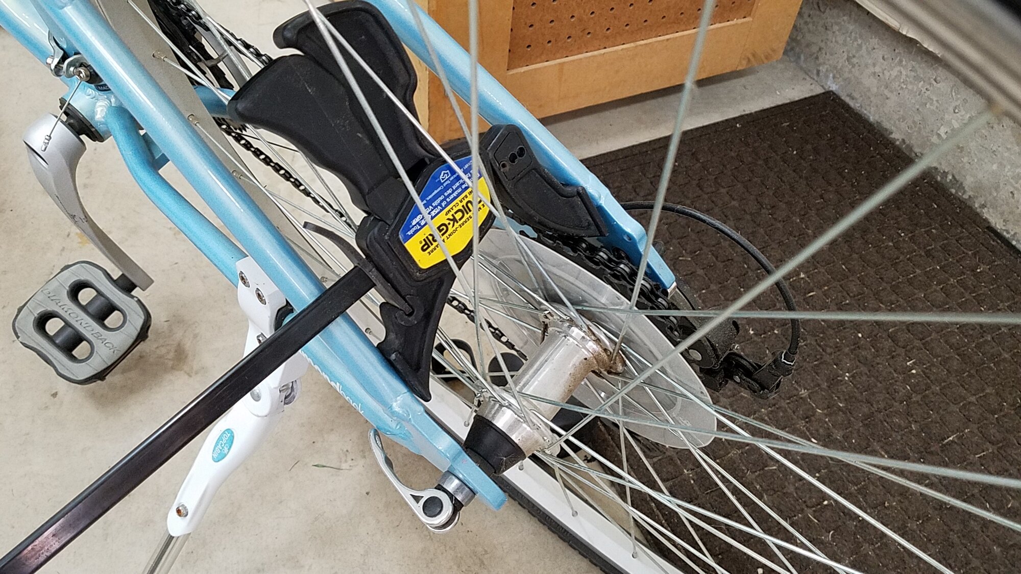 Bike store rear fork