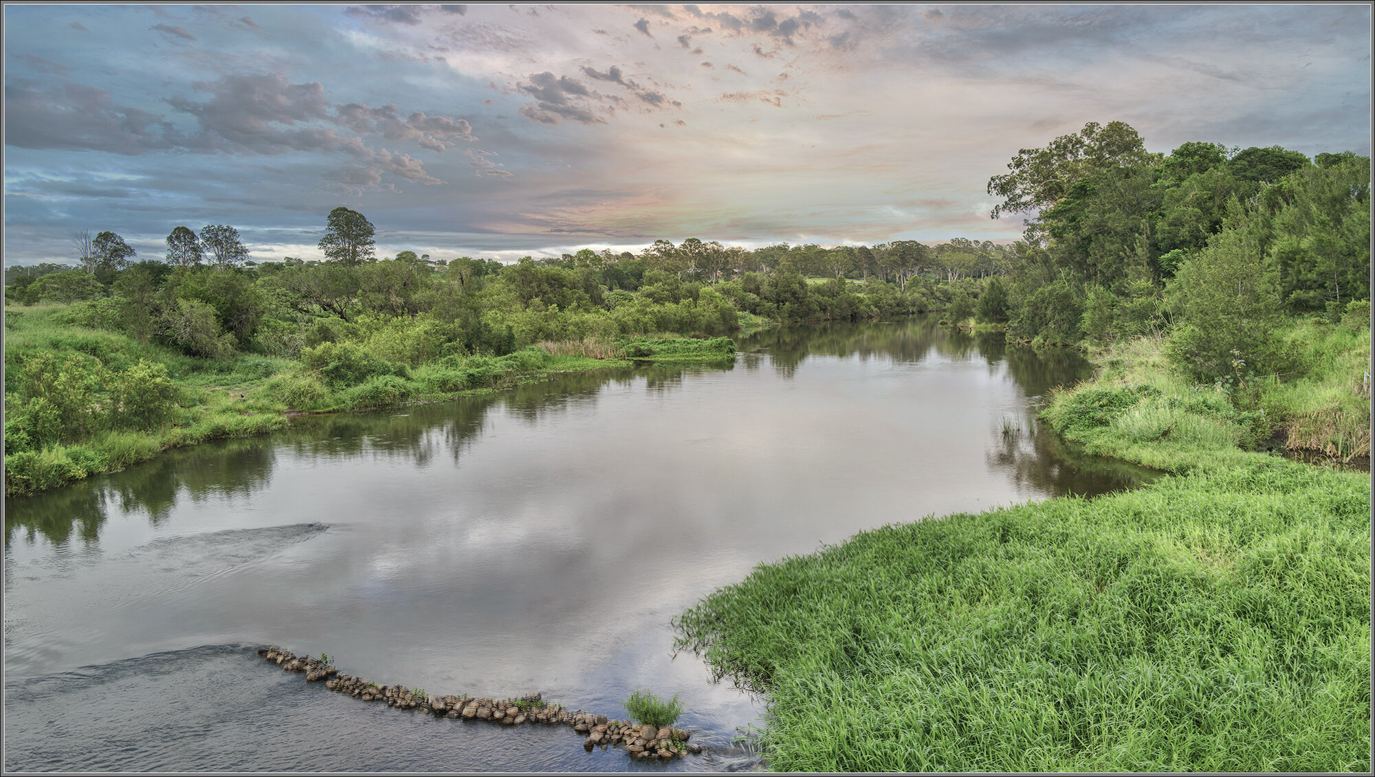 Brisbane River from Burtons Bridge, Borallon