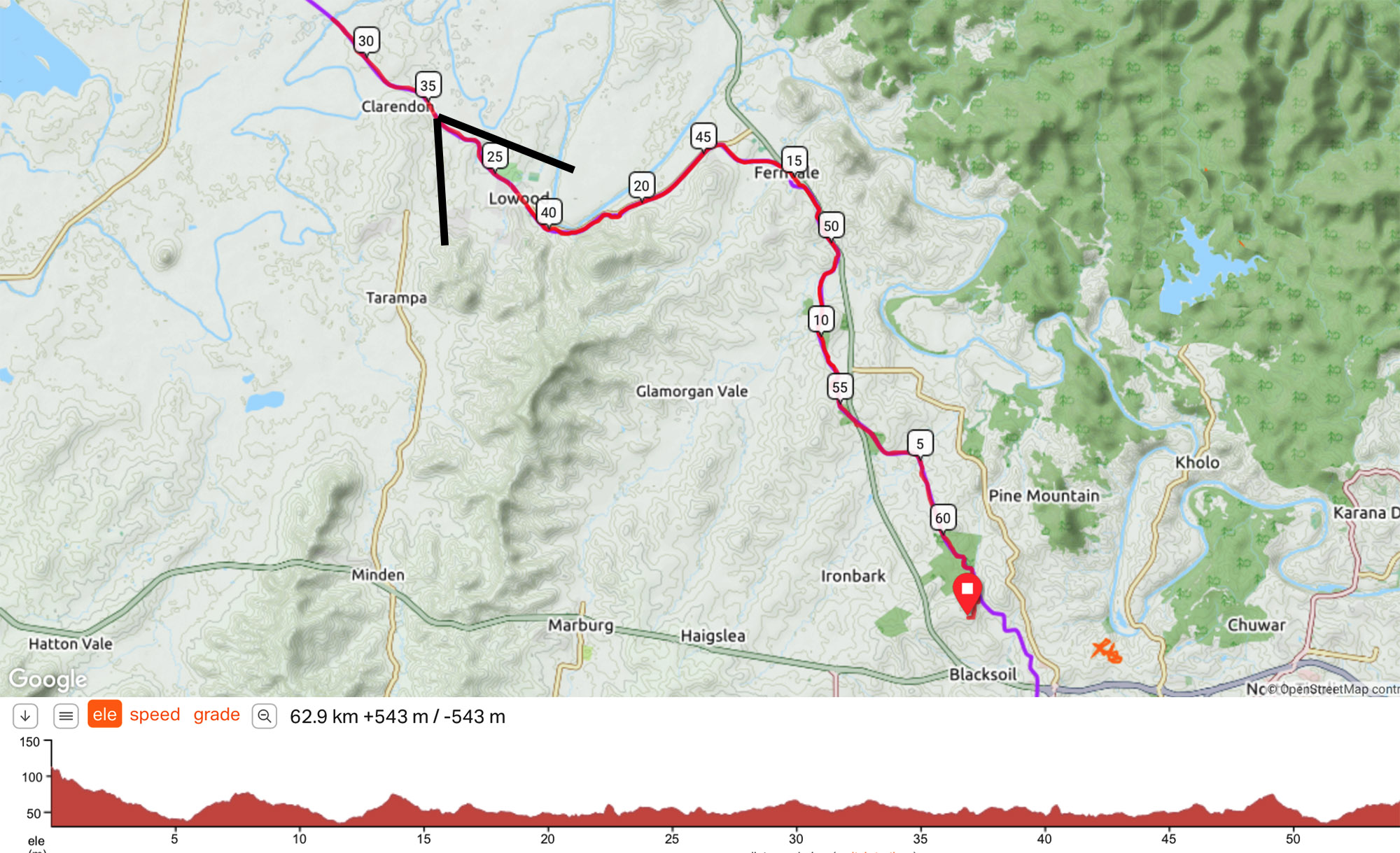 Ride with GPS : OSM Cycle Map