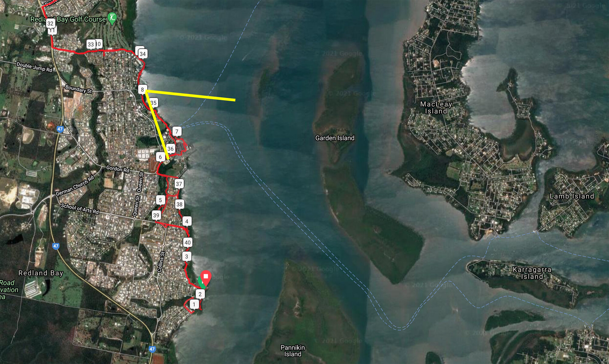 Ride with GPS : Southern Moreton Bay