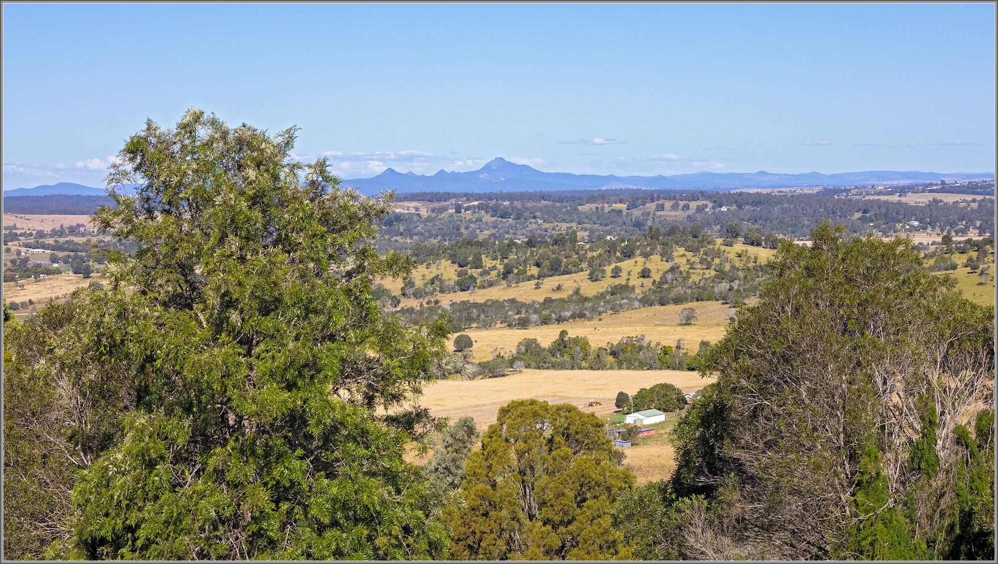 View towards Flinders Peak, near Ipswich, Queensland