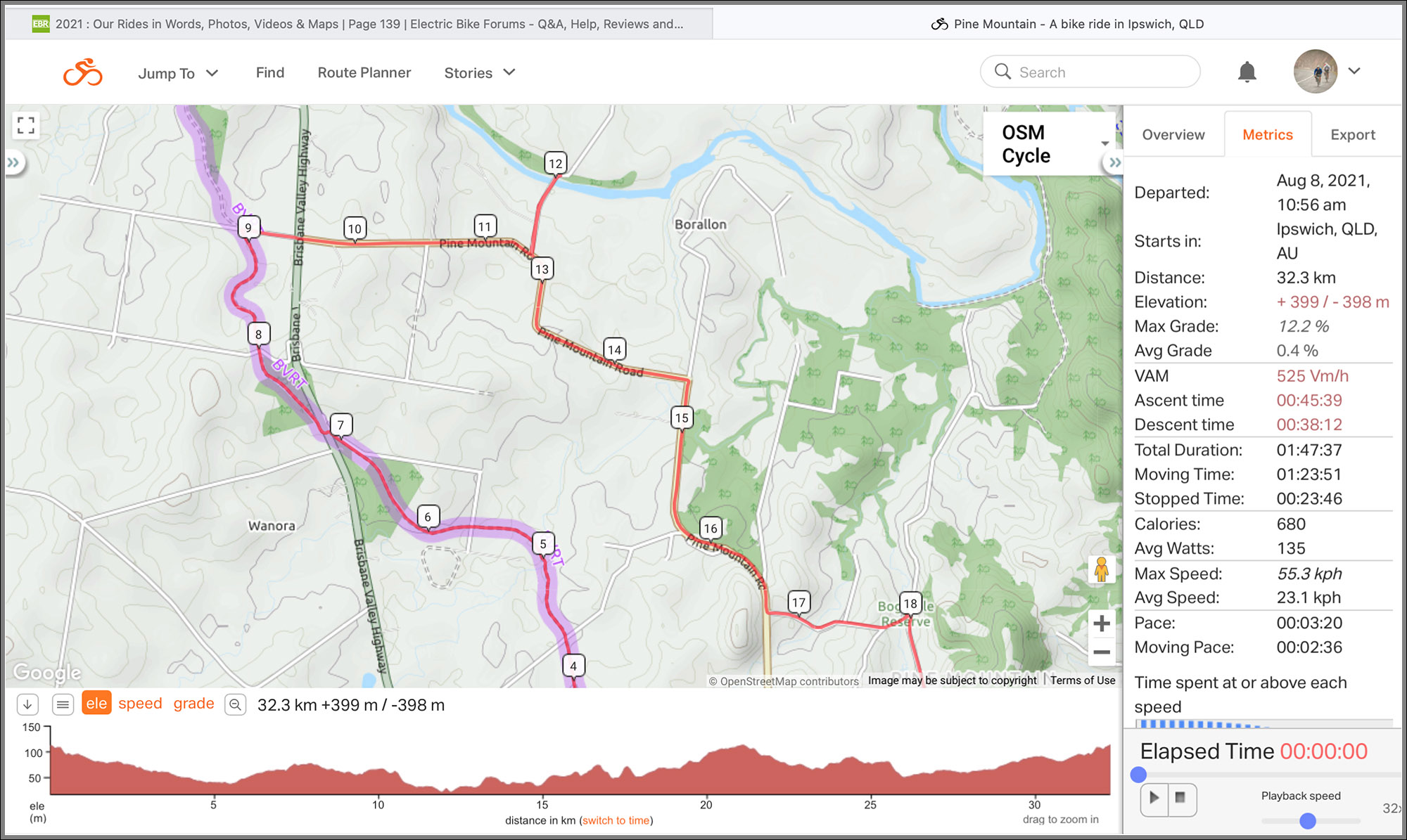 Ride with GPS Map