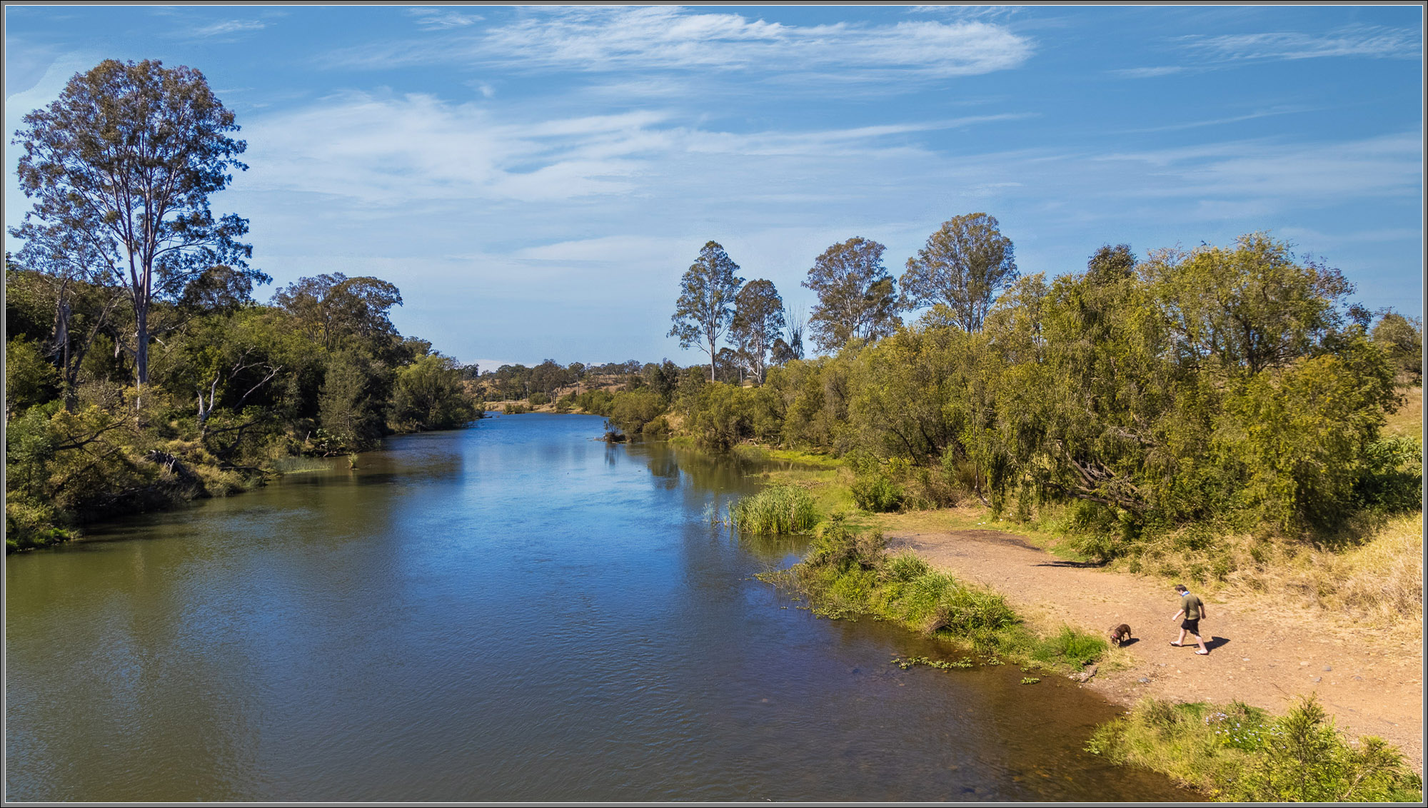 Brisbane River from Burtons Bridge, Wanora