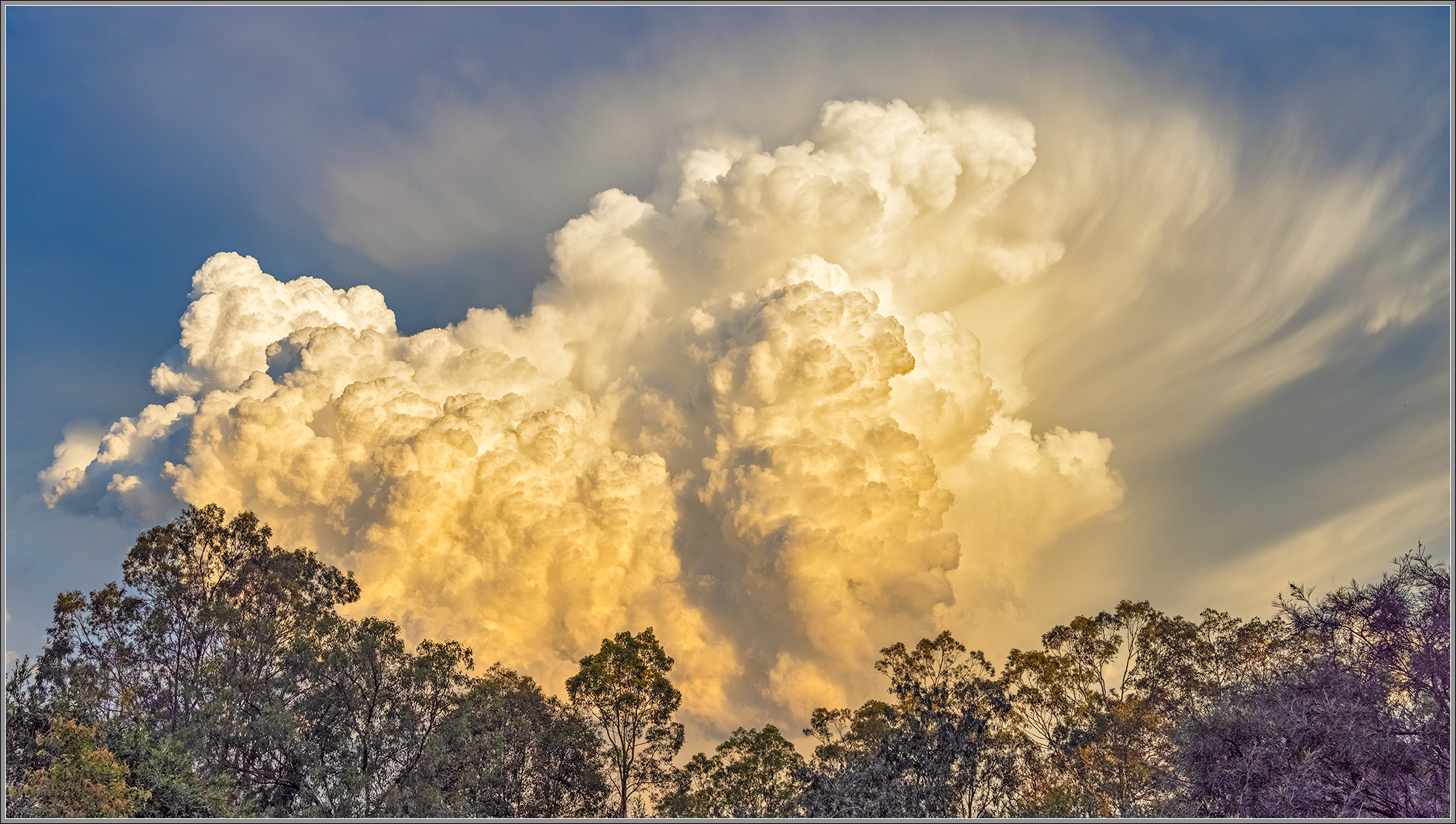 Approaching spring storm over BVRT