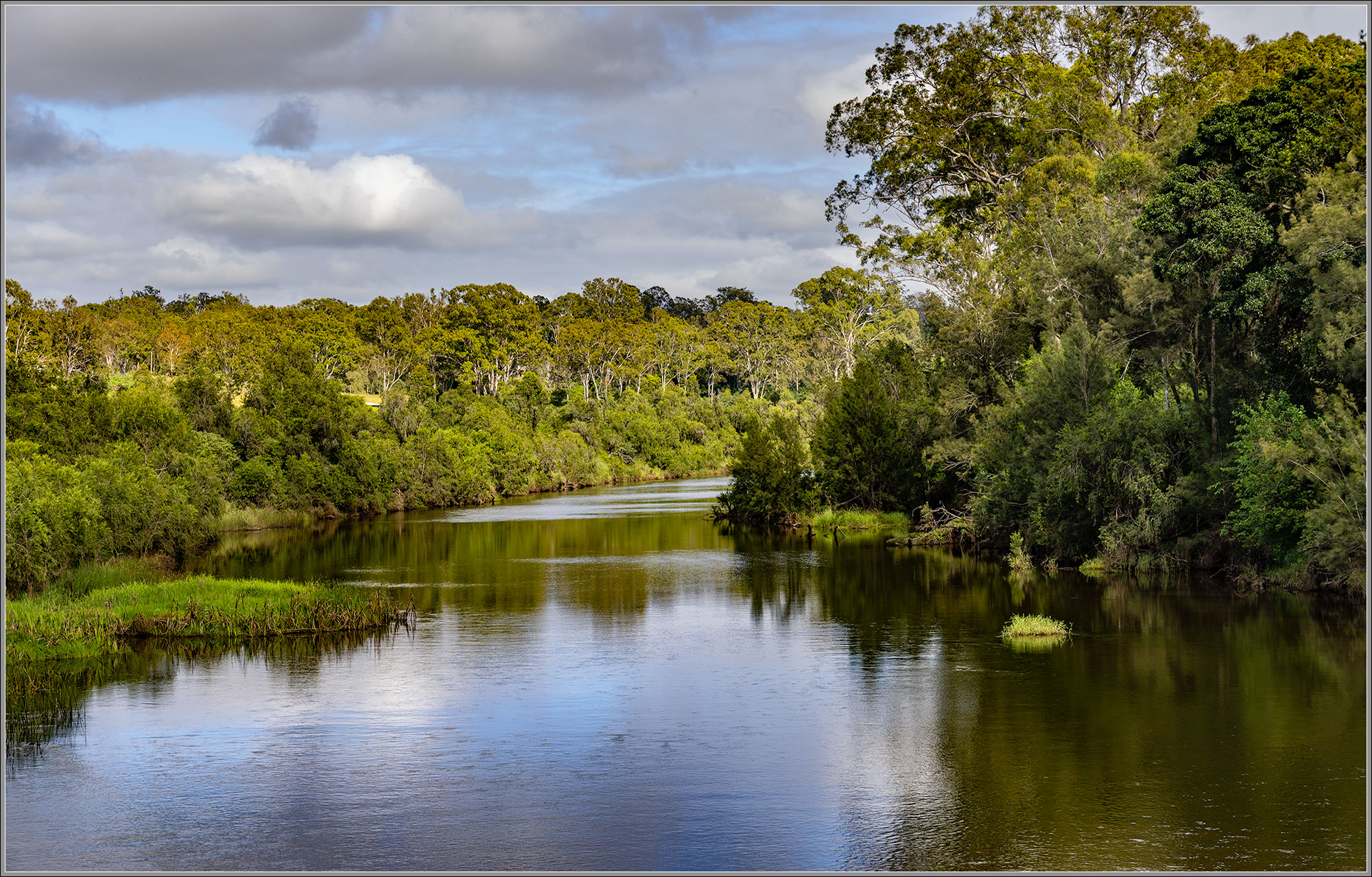 Brisbane River seen from Burtons Bridge, Borallon