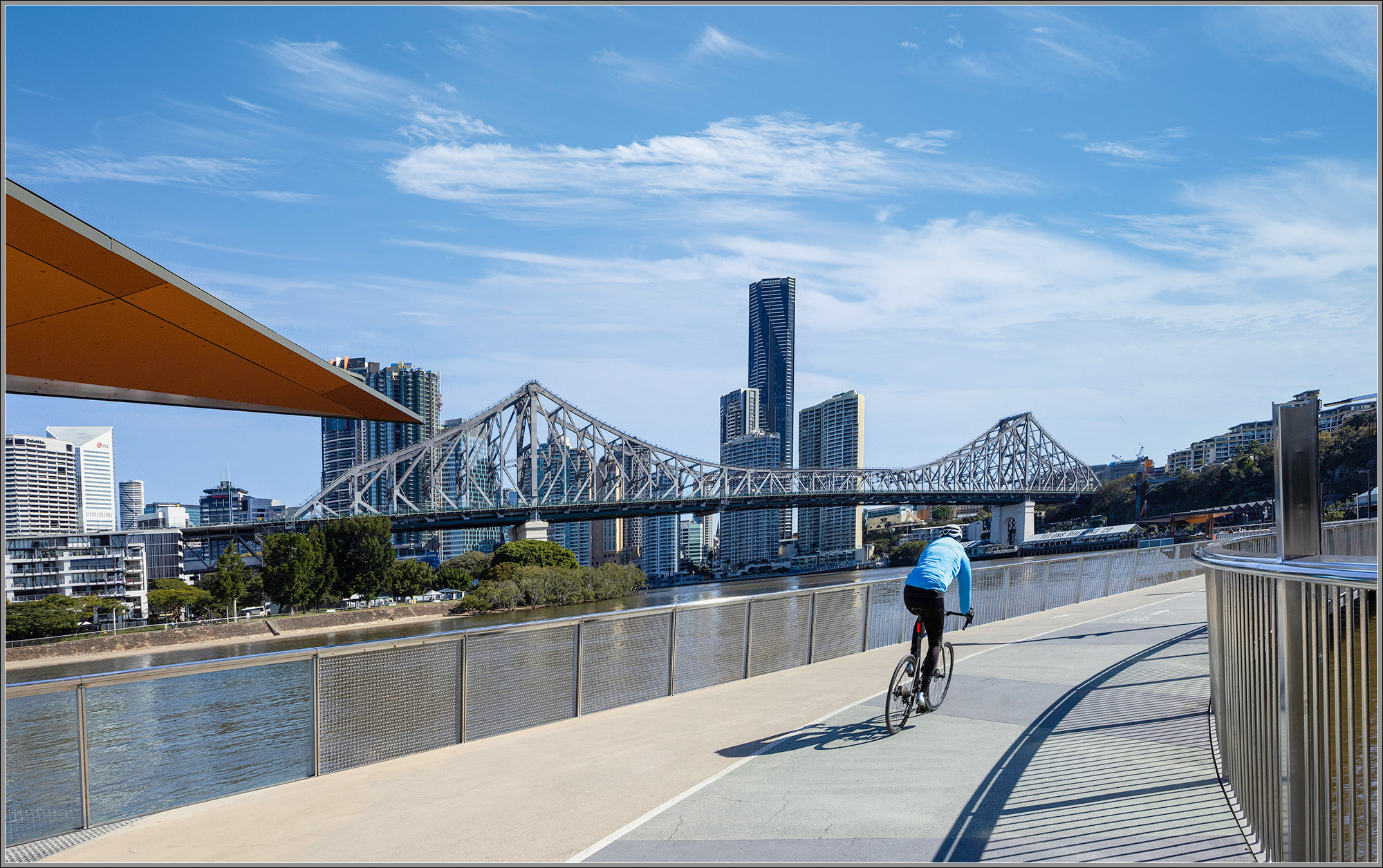 New Farm Riverwalk & Story Bridge, Brisbane River