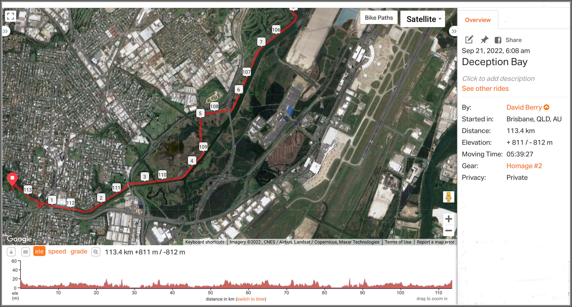 Ride with GPS : Kedron Brook Wetlands