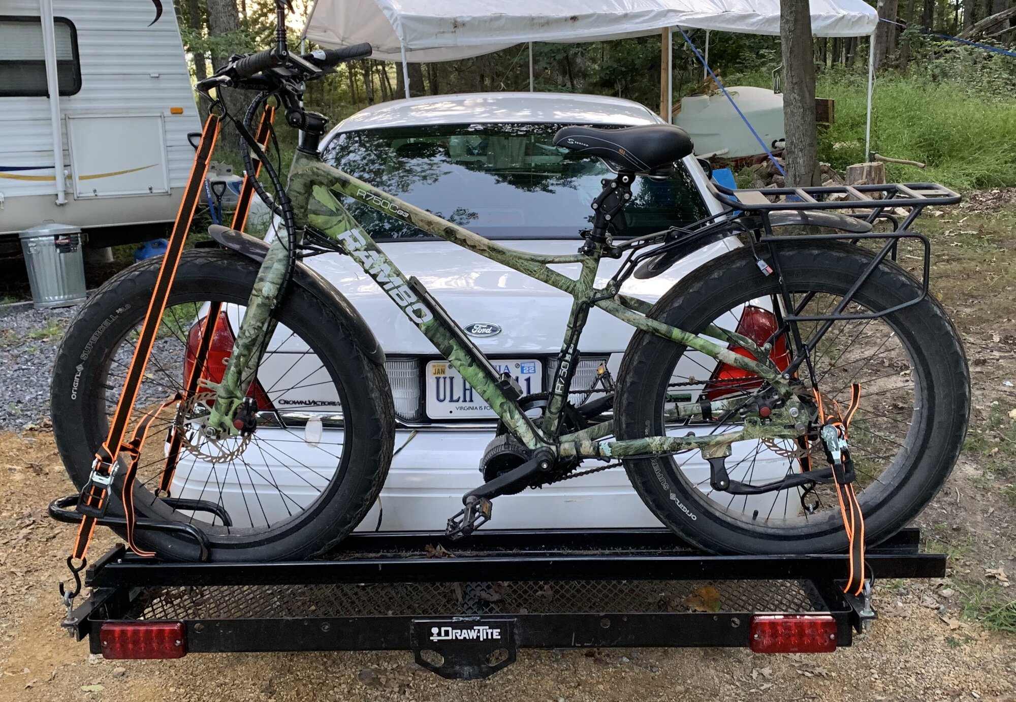 Harbour freight shop bike rack