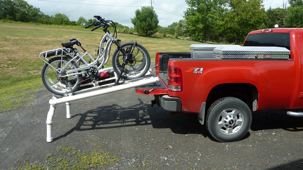 Hauling bike in truck hot sale bed