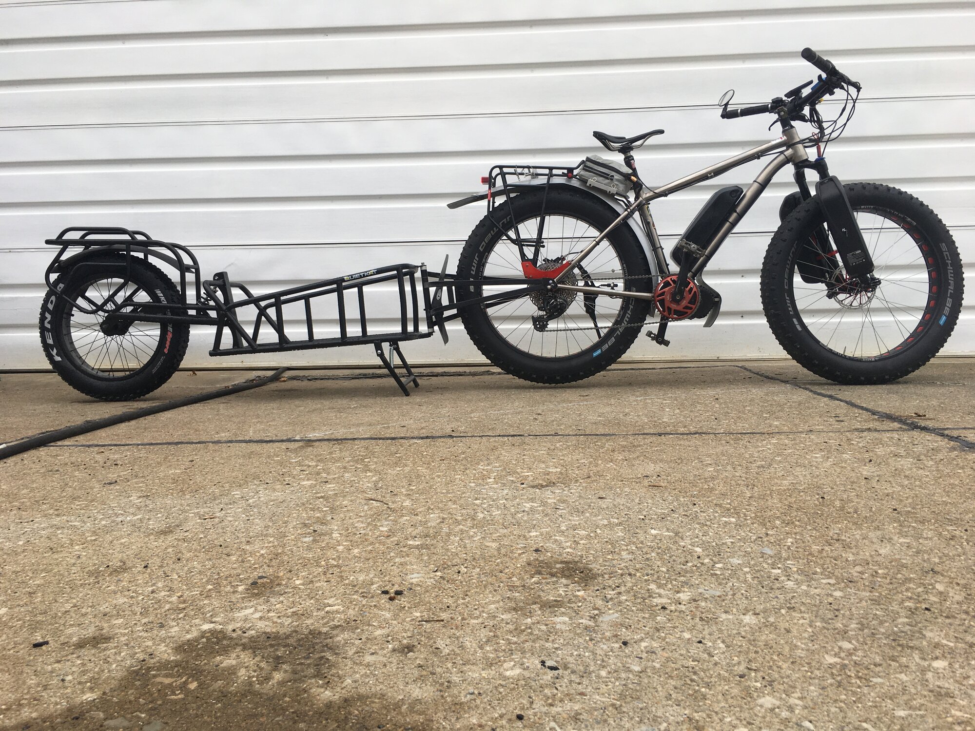 Fat tire hot sale mountain bike trailer