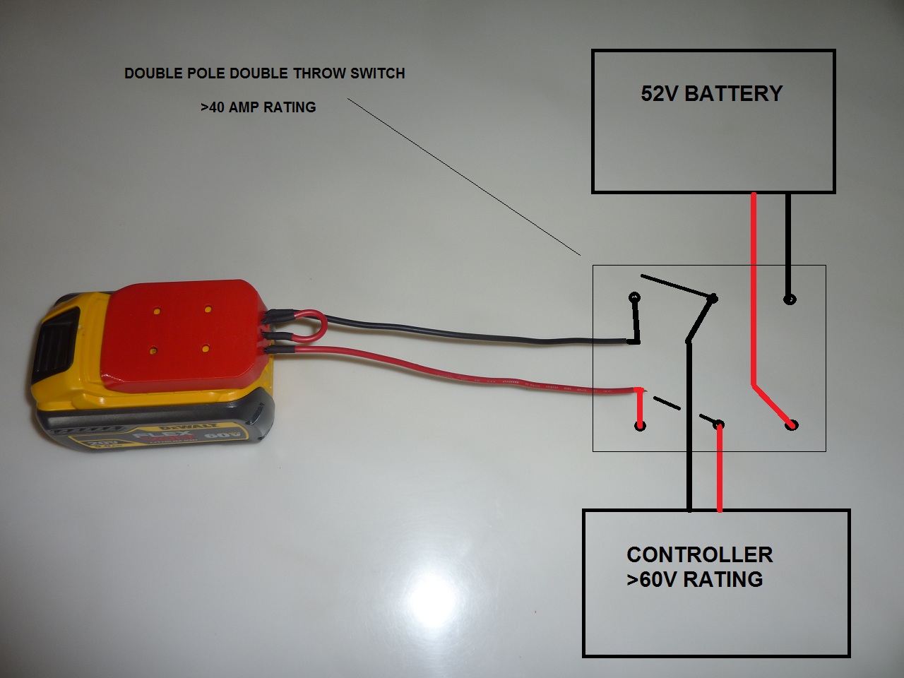 Dewalt 20 volt 2025 battery wiring diagram