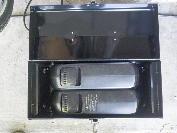 Storing ebike outlet battery