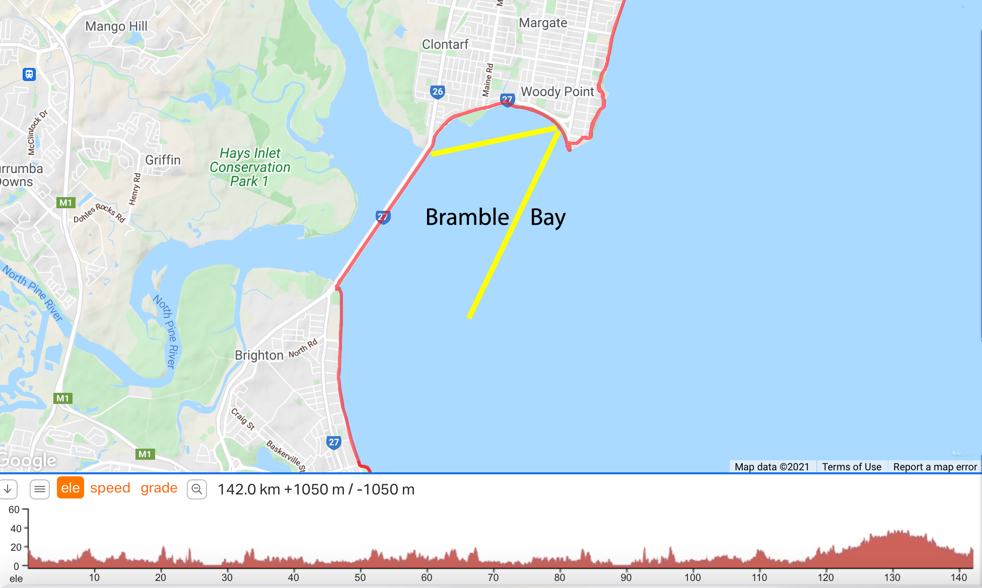 Map : Bramble Bay