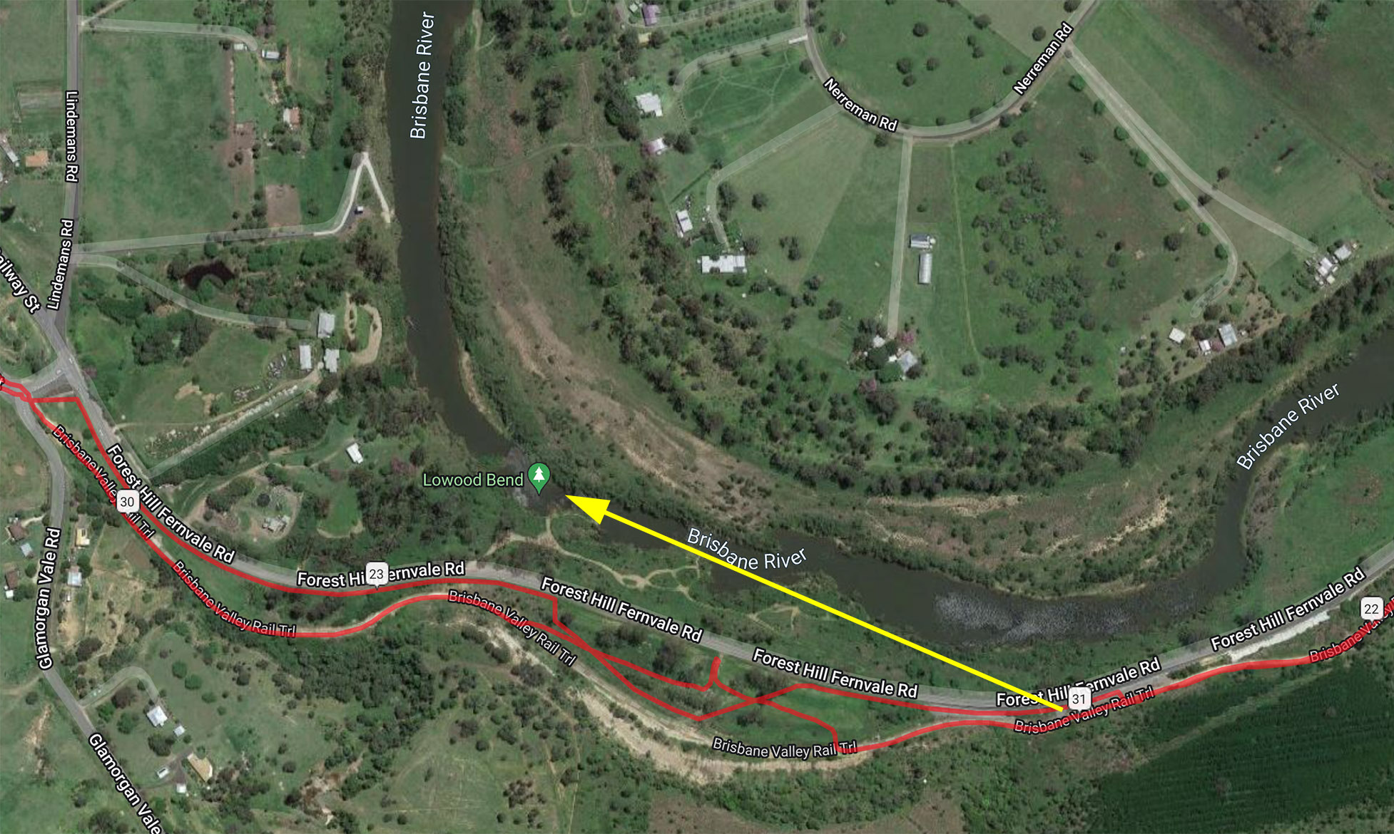 Brisbane River, Lowood