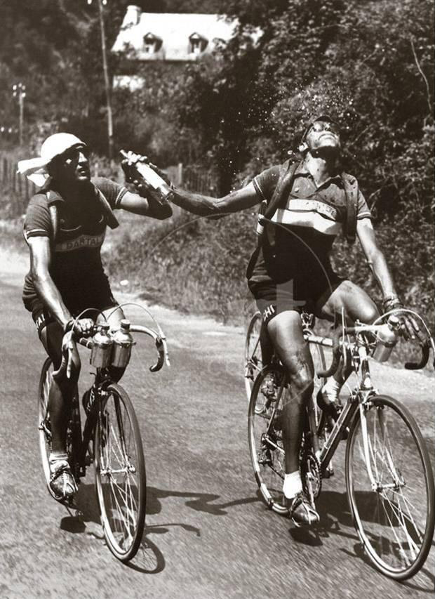 Gino Bartali and Fausto Coppi