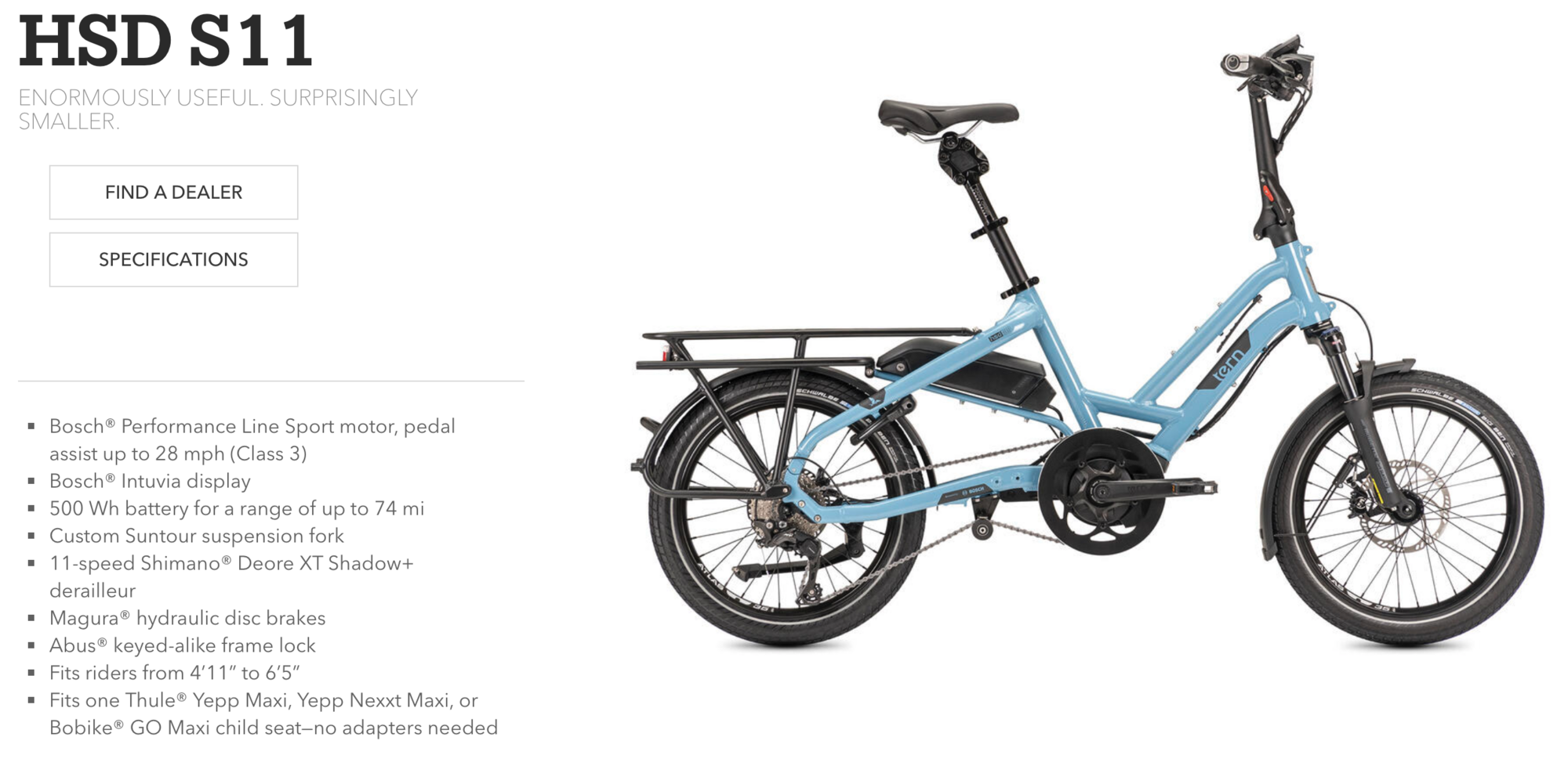 Tern HSD S11 | Electric Bike Forums