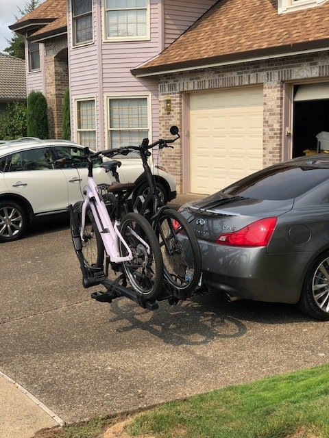 G37 coupe hot sale bike rack