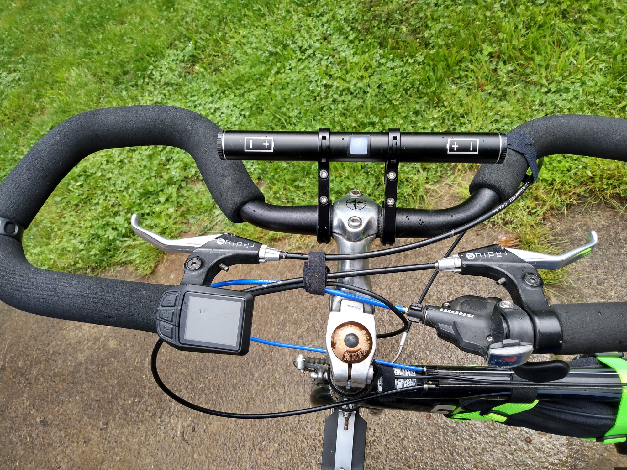 Bike Handlebar Extender,USB Rechargeable Bicycle Handlebar