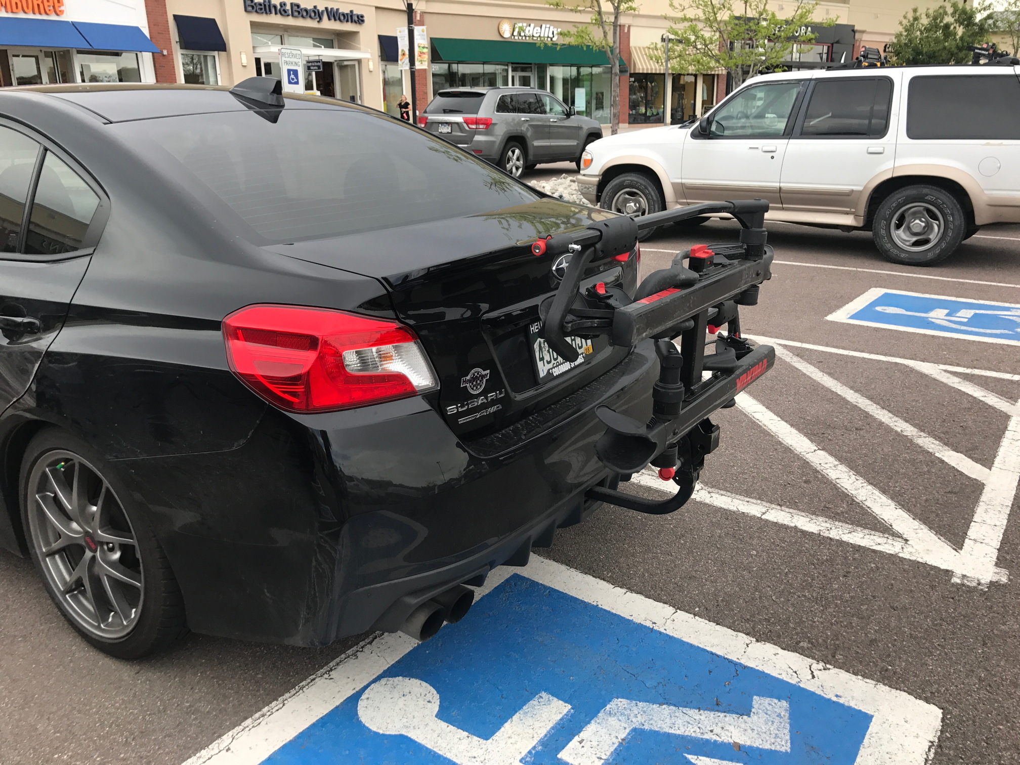 Tesla model s store trunk bike rack