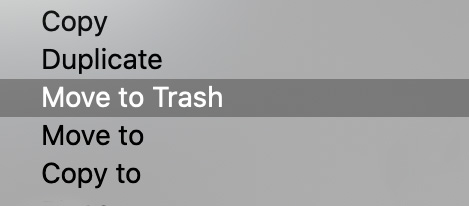 Move to Trash