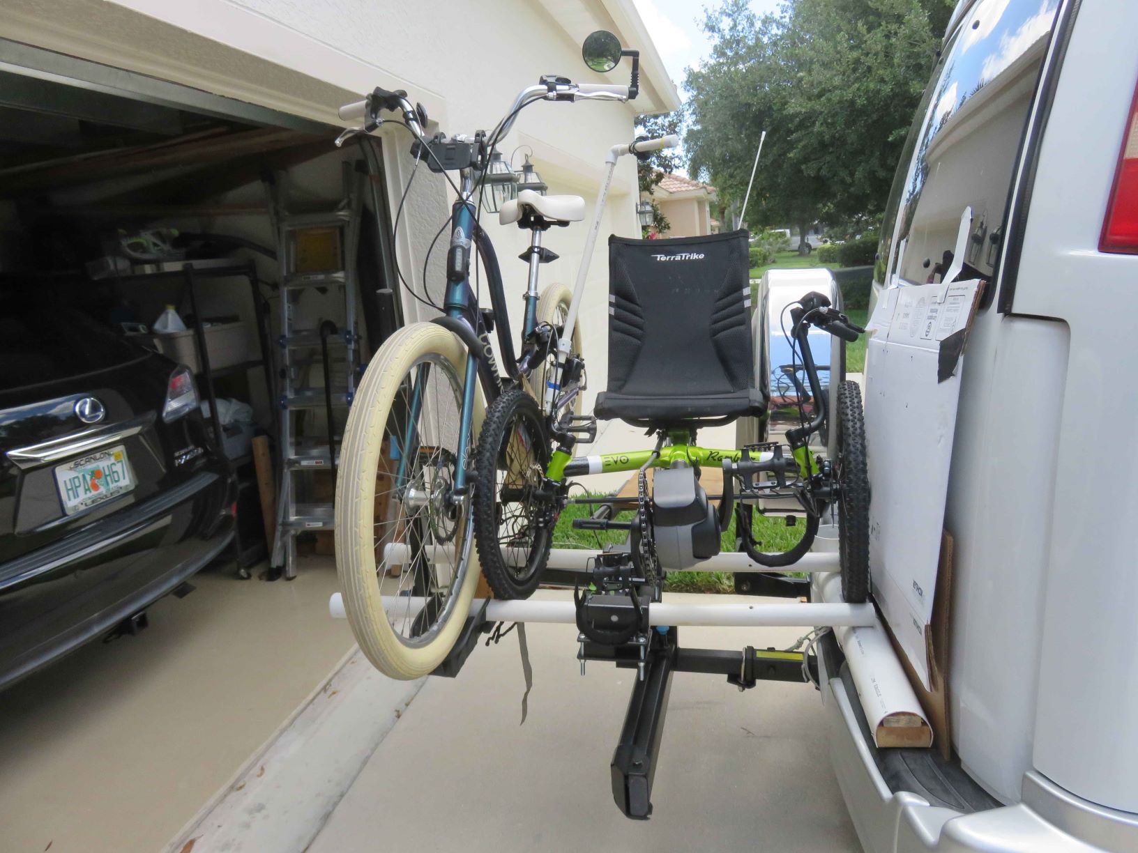 Sunlite recumbent hitch shop rack