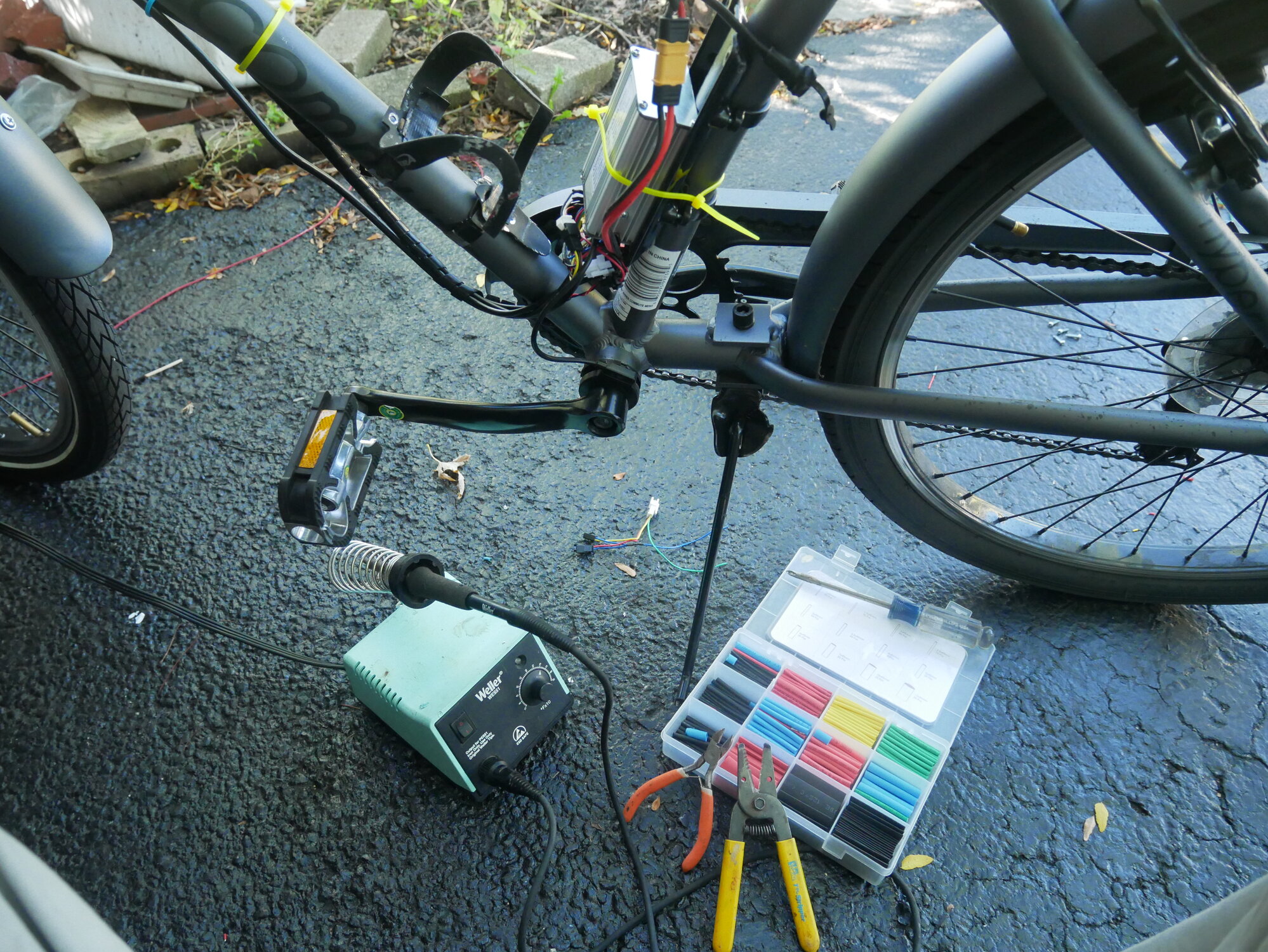 Shortening long kit wires. Info on making wires shorter Electric Bike