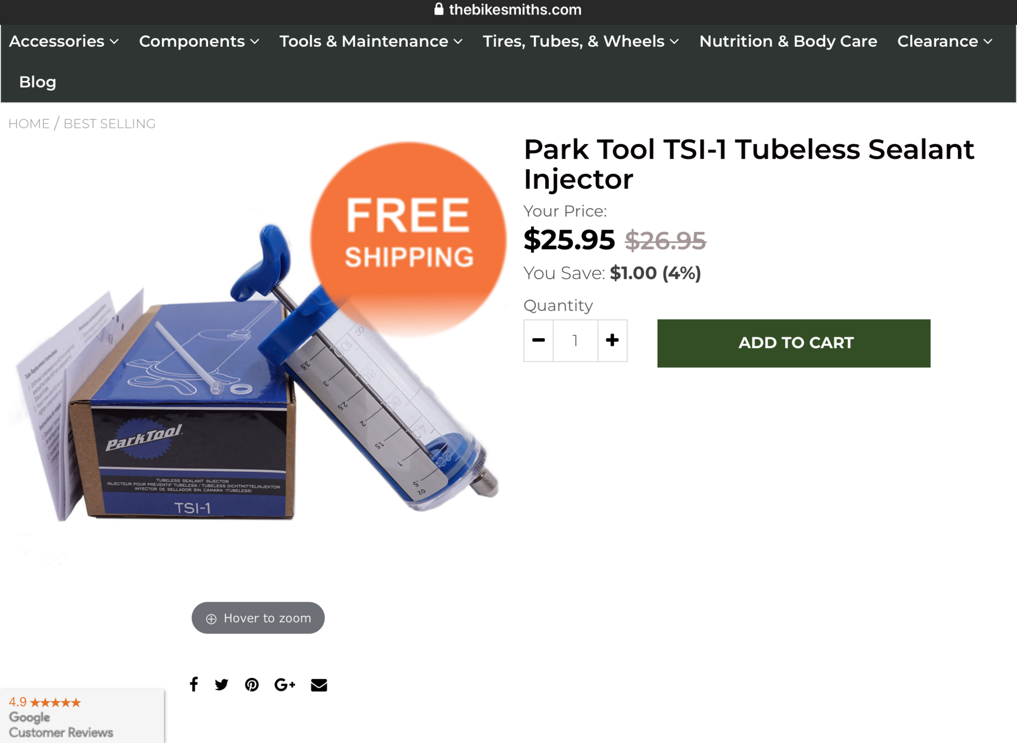 Park Tool TSI-1 Tubeless Sealant Injector – The Bikesmiths.png