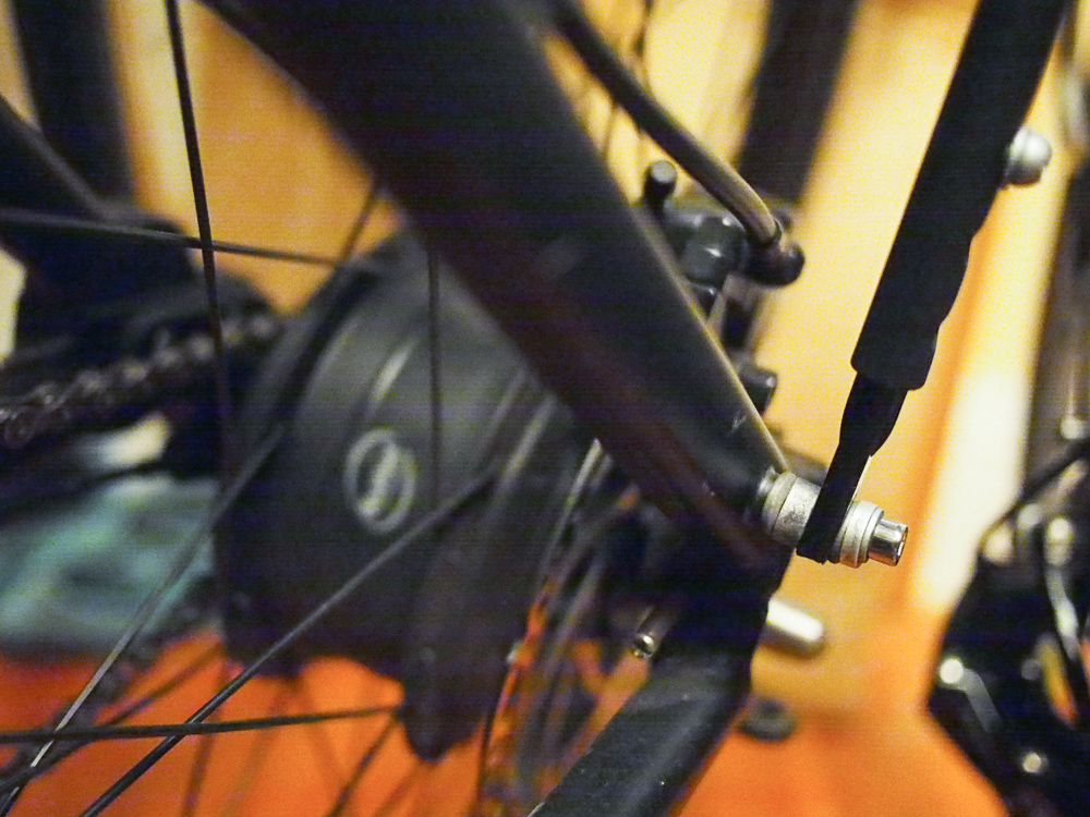 through axle bike rack