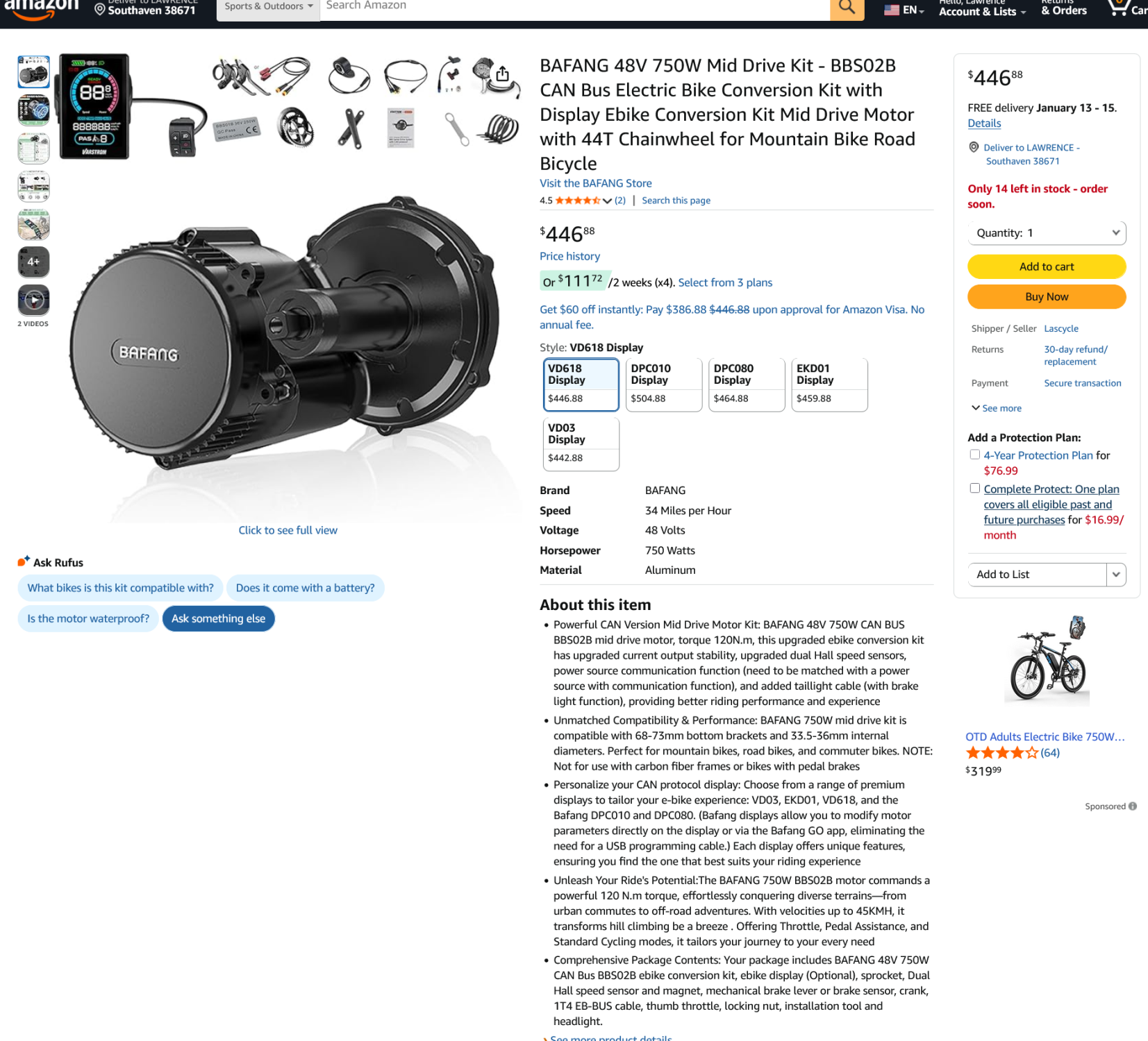 Screenshot 2026-01-07 at 17-43-04 Amazon.com BAFANG 48V 750W Mid Drive Kit - BBS02B CAN Bus El...png