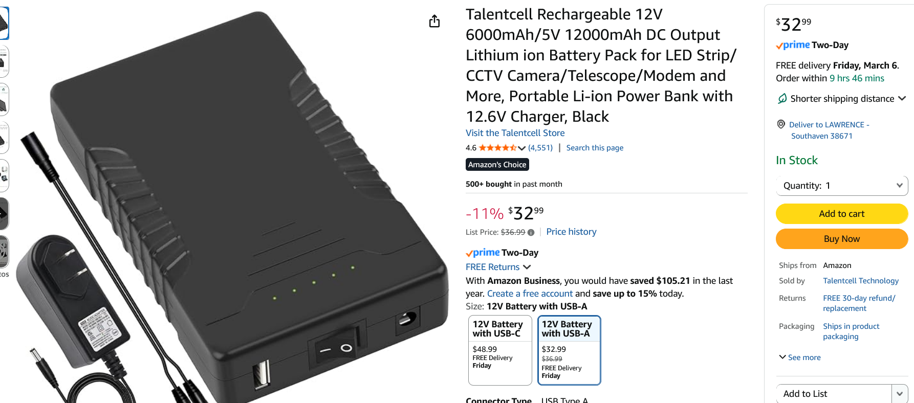Screenshot 2026-03-04 at 14-13-21 Amazon.com Talentcell Rechargeable 12V 6000mAh_5V 12000mAh D...png