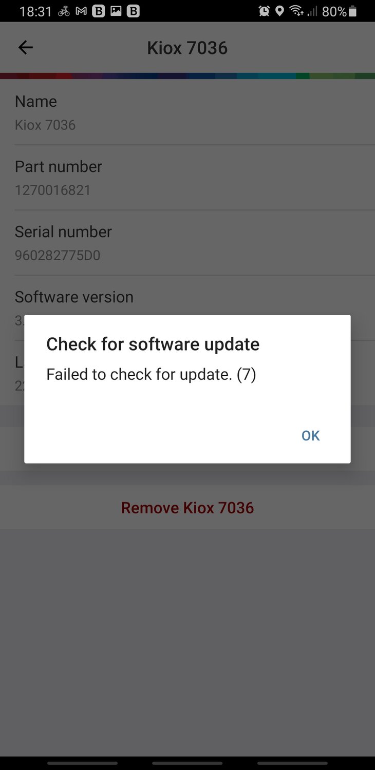 Kiox 300 - Error 113121 does anyone know what it is? : r/ebikes