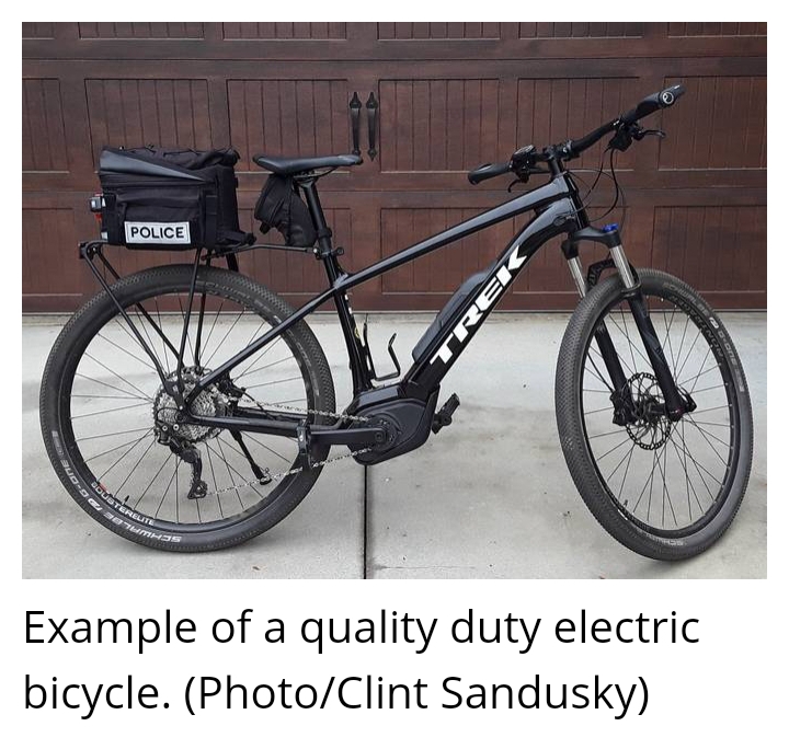 Trek police sales electric bike