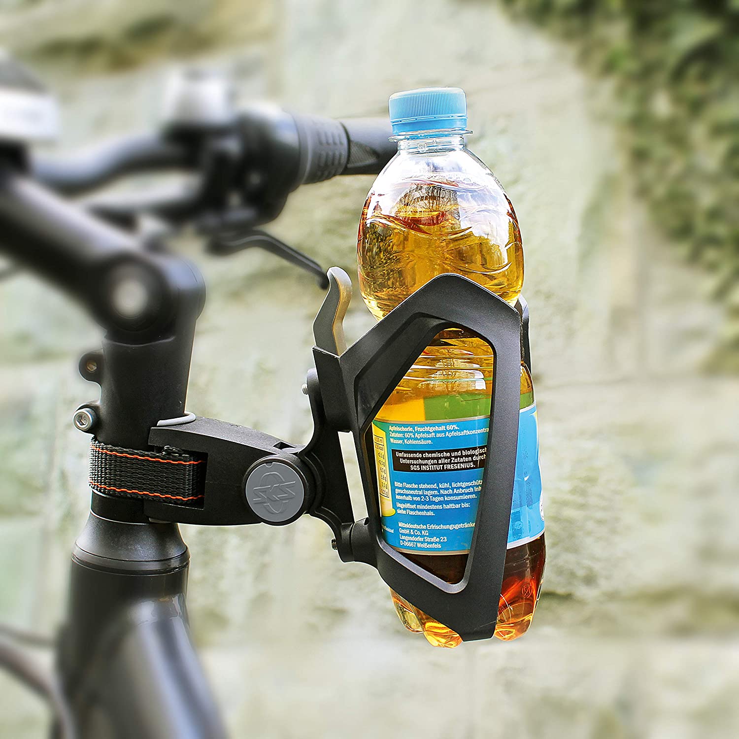 Water bottle holder for folding ebike